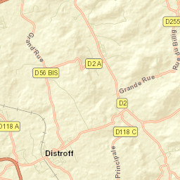Distroff Street Map