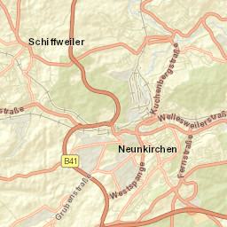 Neunkirchen Street Map