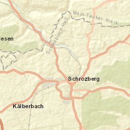 Schrozberg Street Map