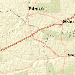 Regierungsbezirk Mittelfranken Street Map