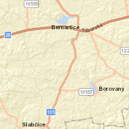 Bernartice Street Map