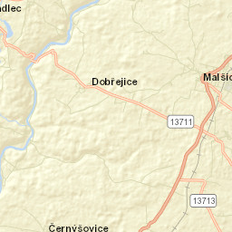 Malšice Street Map