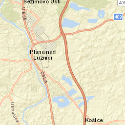 Planá nad Lužnicí Street Map