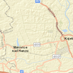 Kojetín Street Map