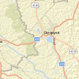 Chropyně Street Map