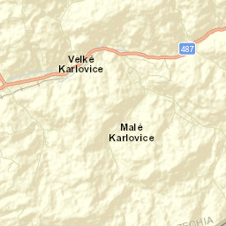 Velké Karlovice Street Map