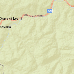 Oravská Lesná Street Map