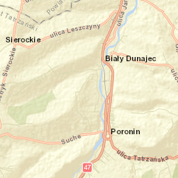 Poronin Street Map