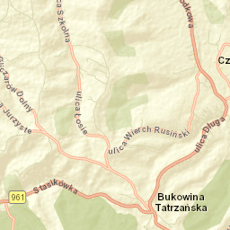 Bukowina Tatrzańska Street Map