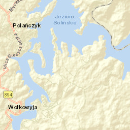 Polańczyk Street Map