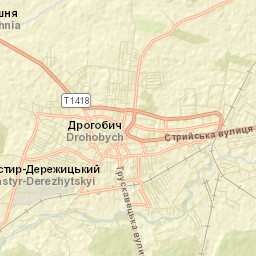 Drohobych Street Map