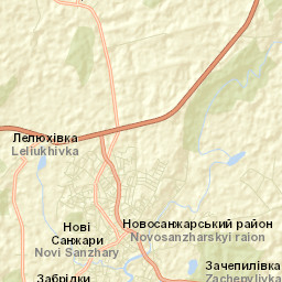 Novi Sanzhary Street Map