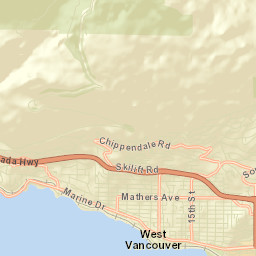 West Vancouver Street Map
