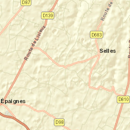 Épaignes Street Map