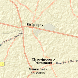 Étrépagny Street Map