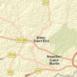Bézu-Saint-Éloi Street Map