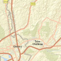 Trie-Château Street Map