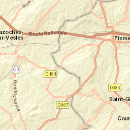 Fismes Street Map
