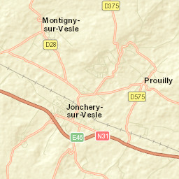Jonchery-sur-Vesle Street Map