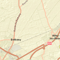 Bétheny Street Map