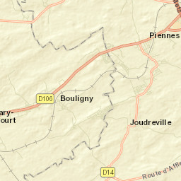 Piennes Street Map