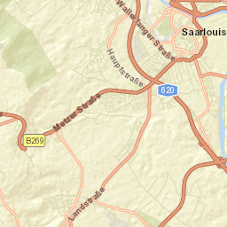 Saarlouis Street Map