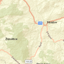 Strážov Street Map