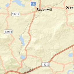 Radomyšl Street Map