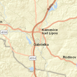 Kamenice nad Lipou Street Map