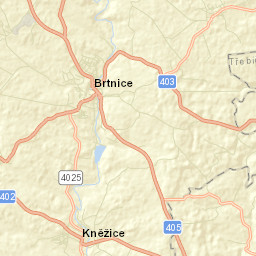 Brtnice Street Map