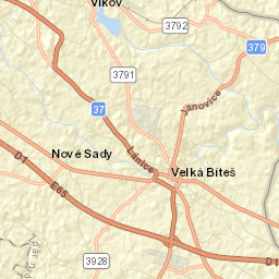 Velká Bíteš Street Map