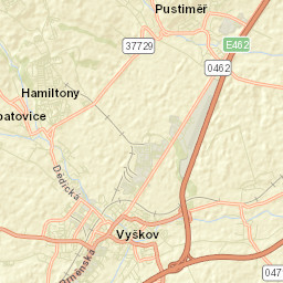 Vyškov Street Map