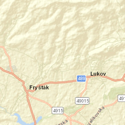 Fryšták Street Map