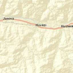 Hovězí Street Map