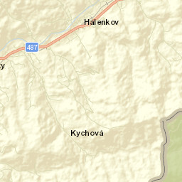 Halenkov Street Map