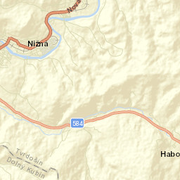 Nižná Street Map