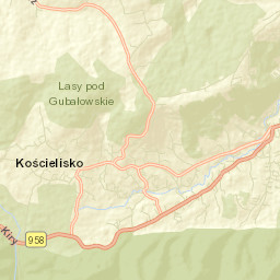 Powiat tatrzański Street Map