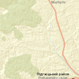 Pidhaytsi Street Map