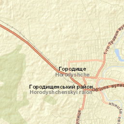 Horodyshche Street Map