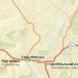 Starobil’s’k Street Map