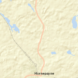 Hornepayne Street Map