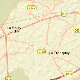 Le Molay-Littry Street Map