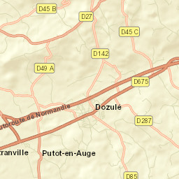 Dozulé Street Map