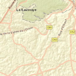 La Saussaye Street Map