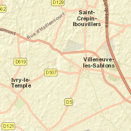 Villeneuve-les-Sablons Street Map