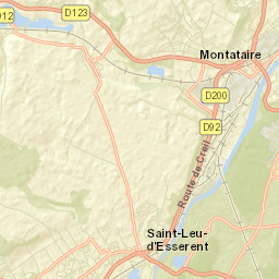 Thiverny Street Map