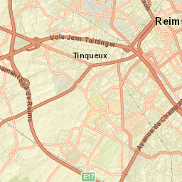 Reims Street Map