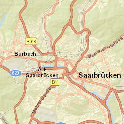 Saarbrücken Street Map