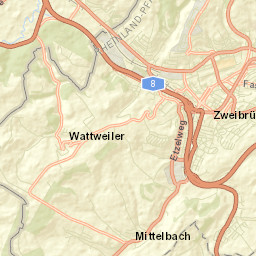 Zweibrücken Street Map