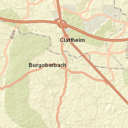Burgoberbach Street Map